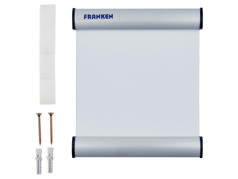 FRANKEN Plaque de porte clip, 148 x 148 mm, argent
