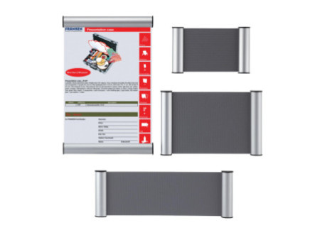 FRANKEN Plaque de porte clip, 148 x 148 mm, argent