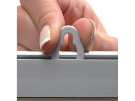 FRANKEN Profilé clipsable pour affiche, aluminium, argent
