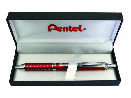 Pentel roller à encre gel EnerGel Sterling BL407, rouge
