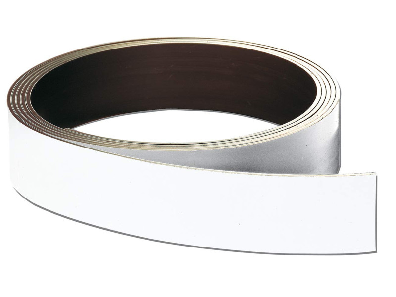 FRANKEN Ruban magnétique, (L)10.000 x (P)8 x (H)40 mm, blanc