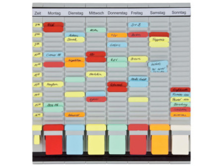 FRANKEN Tableau planning à fiches 'OfficePaner', 7 modules