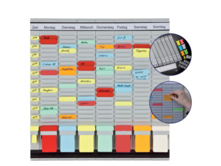 FRANKEN Tableau planning à fiches 'OfficePaner', 7 modules