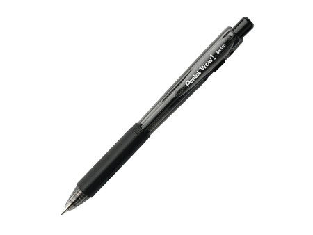 Pentel Stylo à bille rétractable BK440, noir