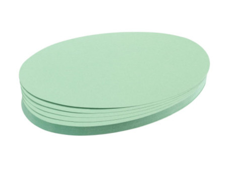 FRANKEN Carte de présentation, oval, 110 x 190 mm, vert