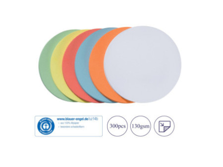 FRANKEN Carte de présentation, rond, autocollant, assorti