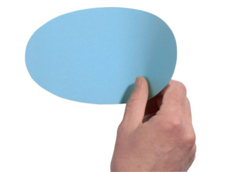 FRANKEN Carte de présentation, oval, auto-collant