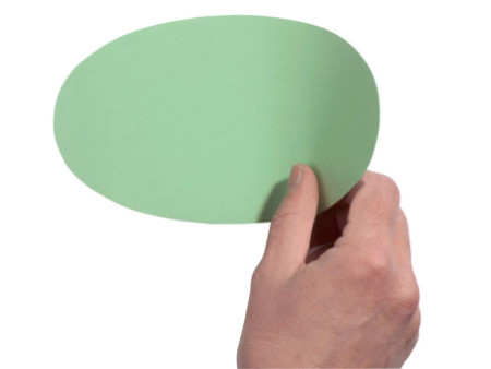 FRANKEN Carte de présentation, oval, auto-collant