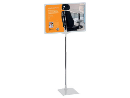 FRANKEN Porte-info / support prix, A4, gris