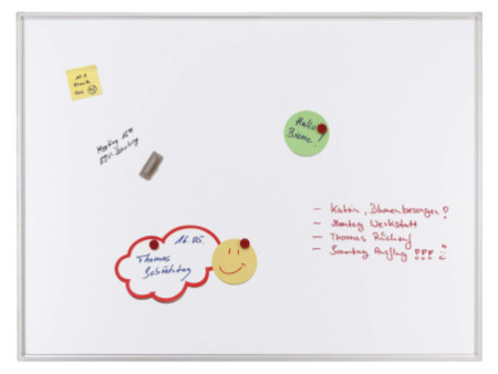 FRANKEN Tableau mural blanc ECO, émaillé, 1.200 x 900 mm