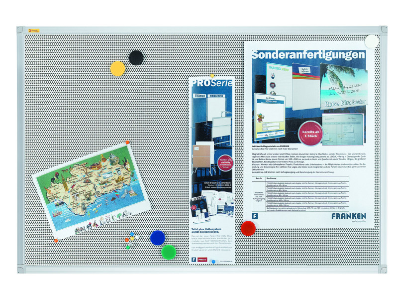 FRANKEN Tableau d'affichage magnétique X-tra!Line, gris