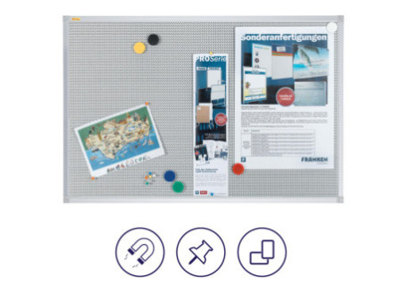 FRANKEN Tableau d'affichage magnétique X-tra!Line, gris