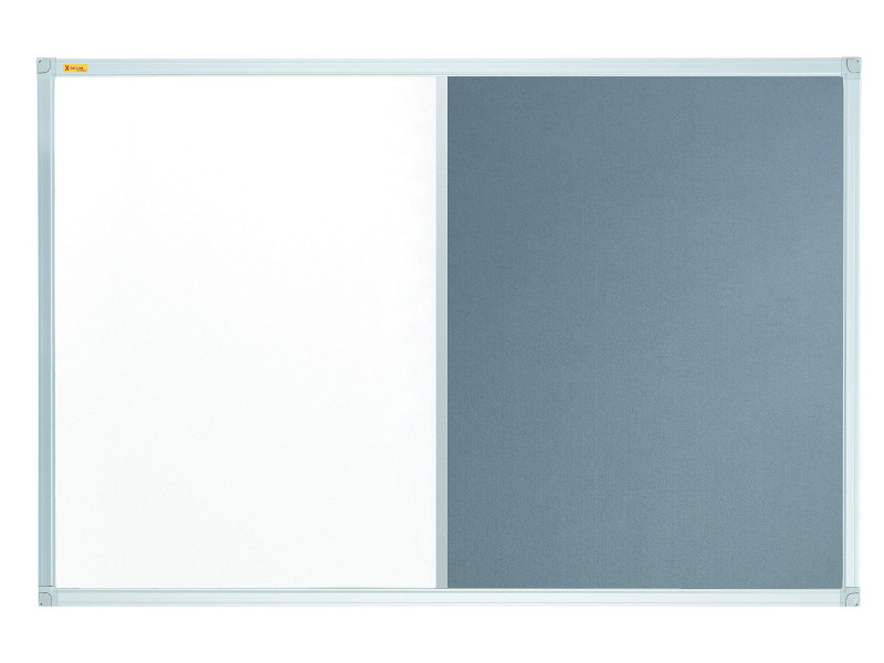 FRANKEN Tableau duo X-tra! Line, (L)900 x (H)600 mm, gris