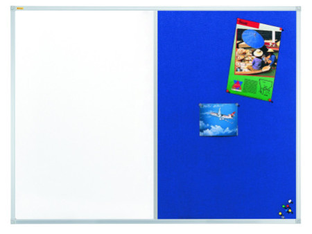 FRANKEN Tableau duo X-tra! Line, (L)600 x (H)450 mm, bleu