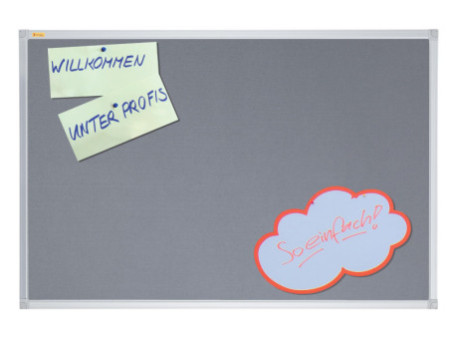 FRANKEN Tableau en textile X-tra!Line, 900 x 600 mm, gris