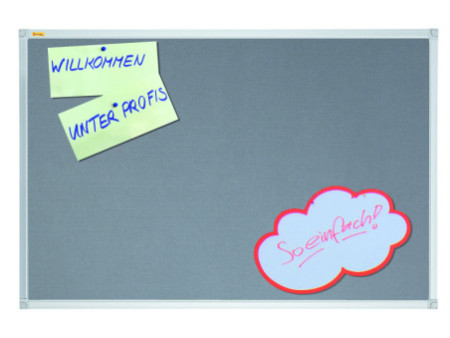 FRANKEN Tableau en textile X-tra!Line, 1.800 x 1200 mm, gris