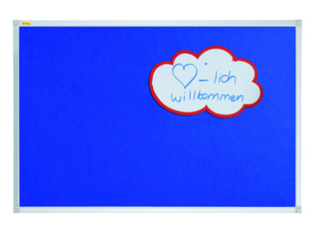 FRANKEN Tableau en textile X-tra!Line, 1.800 x 900 mm, bleu