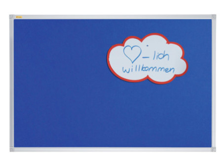 FRANKEN Tableau en textile X-tra!Line, 600 x 450 mm, bleu