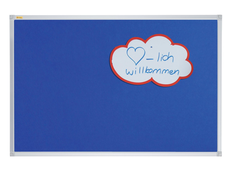 FRANKEN Tableau en textile X-tra!Line, 600 x 450 mm, bleu