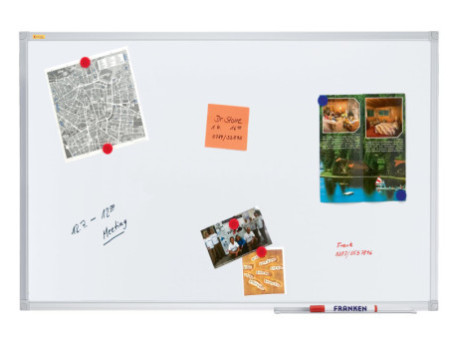 FRANKEN Tableau blanc X-tra!Line, laqué, 900 x 600 mm