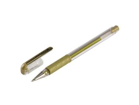 Pentel Stylo roller gel Hybrid Gel Grip Metallic K118, or