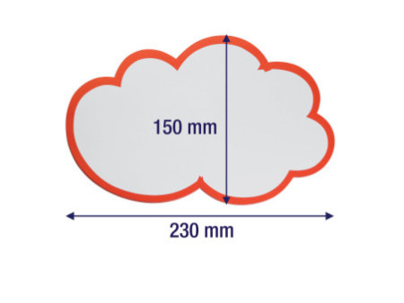 FRANKEN Symbole de notation 'nuage', autocollant, 150x230mm