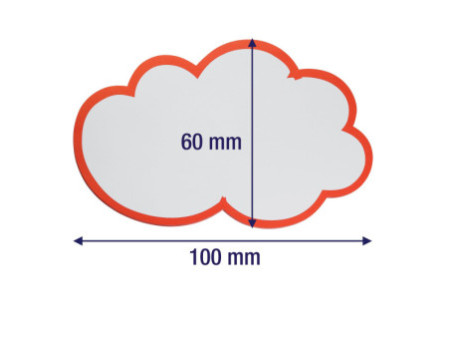 FRANKEN Symbole de notation 'nuage', autocollant, 60x100 mm