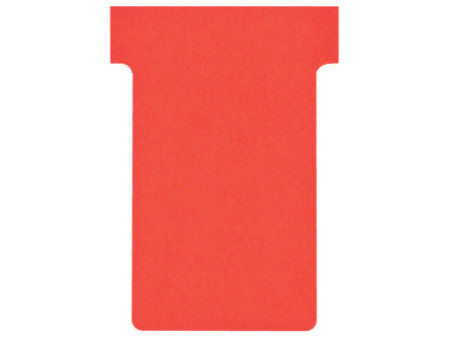 FRANKEN Fiches T, taille 2 / 48 x 84 mm, rouge