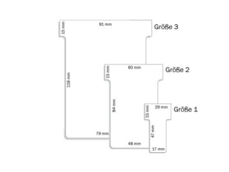 FRANKEN Fiches T, taille 2 / 48 x 84 mm, jaune