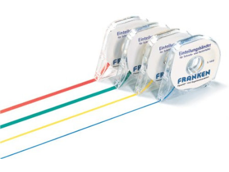 FRANKEN Bande répartition, 1,5 mm x 10 m, noir