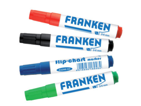 FRANKEN Marqueur pour chevalet de conférence, étui de 4