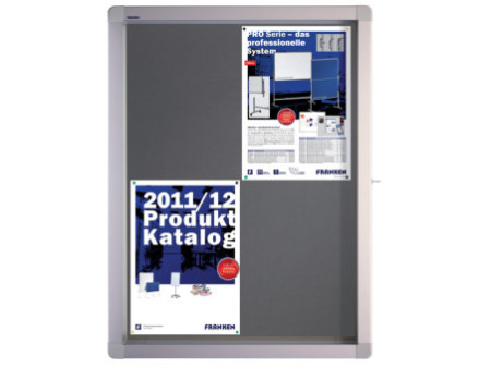 FRANKEN Vitrine d'affichage ECO pour 4x A4, dos en feutre