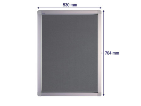 FRANKEN Vitrine d'affichage ECO pour 4x A4, dos en feutre