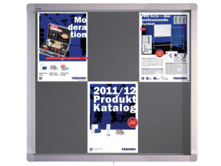 FRANKEN Vitrine d'affichage ECO pour 6x A4, dos en feutre