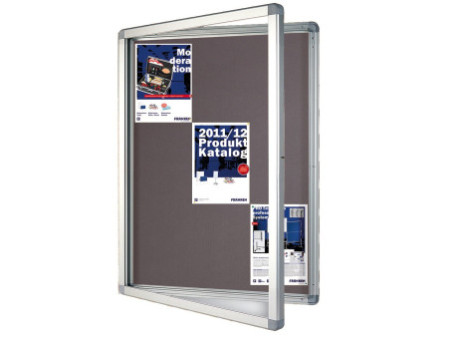 FRANKEN Vitrine d'affichage ECO pour 9x A4, dos en feutre