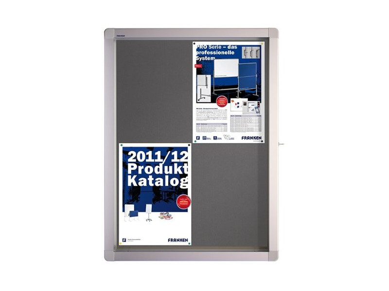 FRANKEN Vitrine d'affichage ECO pour 12x A4, dos en feutre