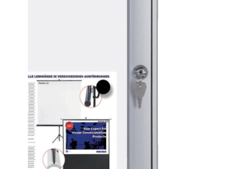FRANKEN Vitrine d'affichage SECURITY 4 x A4, ininflammable