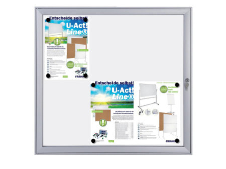 FRANKEN Vitrine d'affichage SECURITY 6 x A4, ininflammable