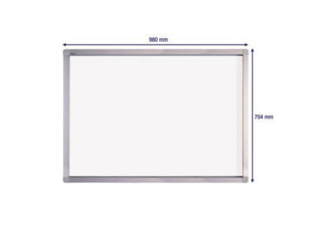FRANKEN Vitrine d'affichage ECO pour 8 x A4, surface métal