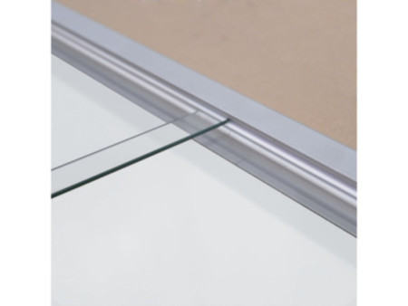FRANKEN Vitrine d'affichage PRO pour 6x A4, dos en métal