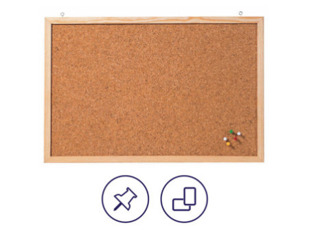 FRANKEN Tableau en liège 'Memoboard', 800 x 600 mm, marron