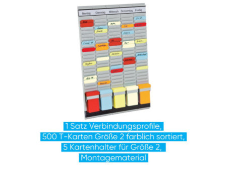FRANKEN Tableau planning à fiches T, (L)315 x (H)490 mm