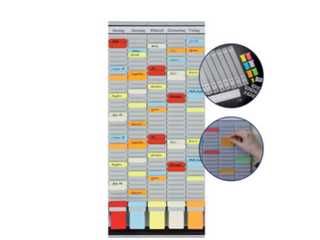 FRANKEN Tableau planning à fiches T, (L)315 x (H)780 mm