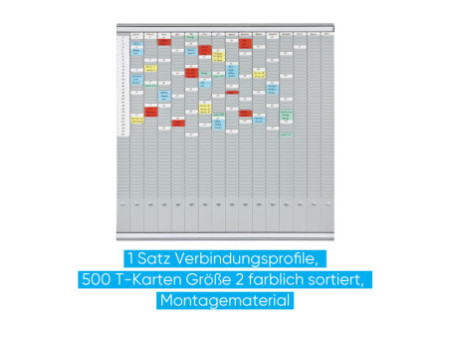 FRANKEN Tableau planning à fiches T, (L)1.008 x (H)1.008 mm