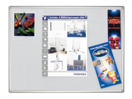 FRANKEN Tableau textile PRO, 1.500 x 1.000 mm, feutre: gris