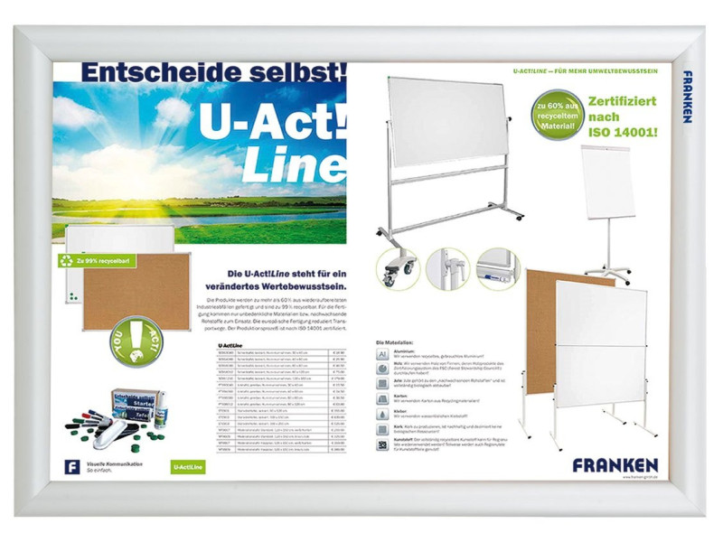 FRANKEN Cadre porte-affiches security, ininflammable, A3