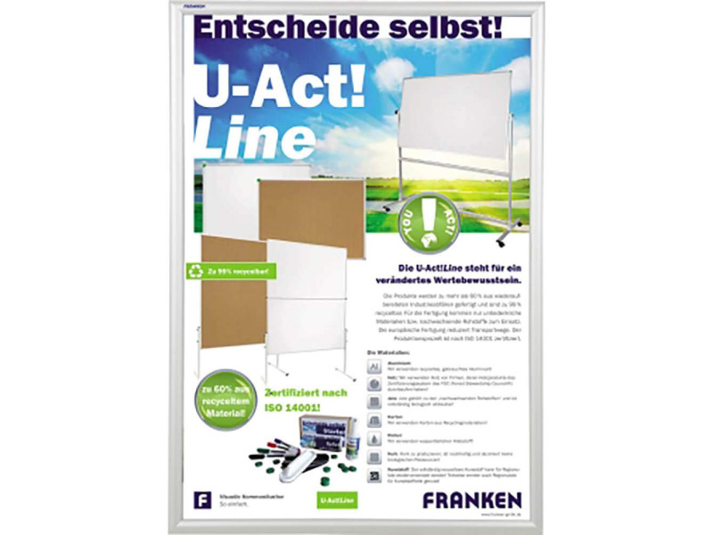 FRANKEN Cadre porte-affiches security, ininflammable, A1