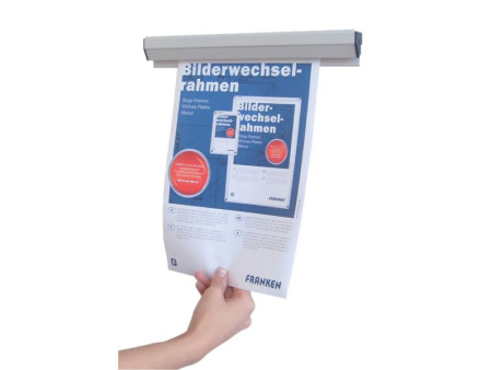 FRANKEN Rail de serrage pour papier, autocollant, longueur: