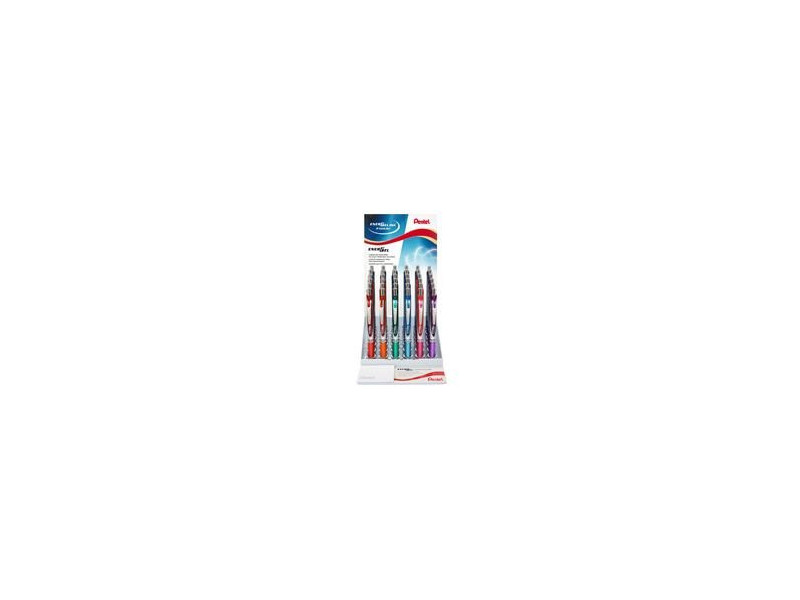 Pentel Liquid Stylo roller encre gel Energel BL77,présentoir