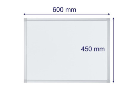 FRANKEN Tableau mural blanc ECO, émaillé, 600 x 450 mm